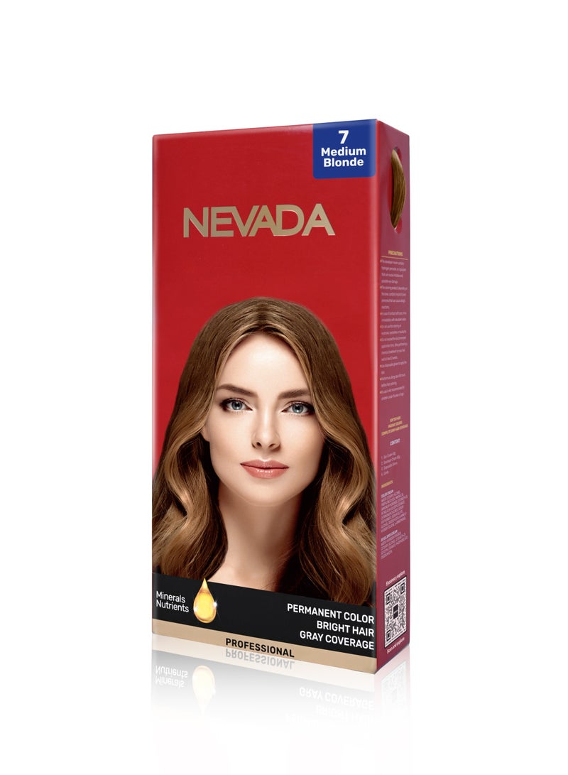 Nevada Women's Hair Dye, Level 7 (Medium Blonde)